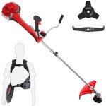 Oxeo - dbroussailleuse thermique professionnelle 62 cm - 2 tps - 2en1 - coupe - bordure - tte double ...