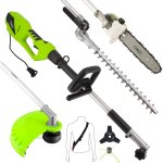 Oxeo - outil multifonction lectrique 900w - taille haie - lagueuse - dbroussailleuse coupe - bordure ...