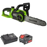 Oxeo - tron�onneuse sans fil 18v - longueur de coupe 23cm - protection main - etui de protection lame ...