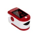 Oxymètre de pouls pour doigt, moniteur de saturation en oxygène et fréquence cardiaque, rouge Oxymètre de pouls pour doigt, moniteur de saturation en oxygène et fréquence cardiaque, rouge