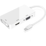 Ozvavzk mini displayport vers hdmi vga dvi c�ble adaptateur 1080p 3 - en - 1 thunderbolt mini dp vers ...