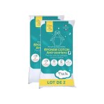 P'tit lit - lot de 2 proteges matelas bb anti acariens - pour couffin, nacelle, landeau - alese impermable ...