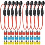 Pack de 10 porte - fusibles pour fusibles automobiles avec botier entirement encapsul porte - fusible ...