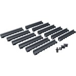 Pack de 12 caniveaux meapark avec grille  fente + e - blade t en inox