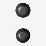 Pack de 2 bols en gr�s belvere sklum noir �13 cm
