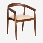 Sklum - pack de 2 chaises de salle à manger en cuir visby beige vintage Sklum - pack de 2 chaises de salle à manger en cuir visby beige vintage