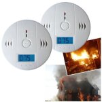 Pack de 2 dtecteurs de gaz co, dtecteurs de co, dtecteurs de monoxyde de carbone avec cran lcd