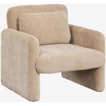 Sklum - pack de 2 fauteuils chenille jeison brun blé Sklum - pack de 2 fauteuils chenille jeison brun blé
