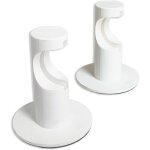 Pack de 2 supports adh�sifs blancs pour tringle � rideaux l�gers et voilages ? � 20 mm ? fixation murale ...