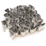 Pack de 26 emporte - pices alphabet en inox