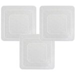 Pack de 3 couvercles en silicone extensibles carr�s 3 tailles 9, 5 cm - 14 cm - 19 cm