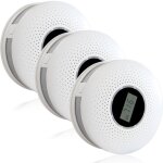 Pack de 3 dtecteurs de fume et monoxyde de carbone ? capteurs photovoltaques et lectrochimiques, ...