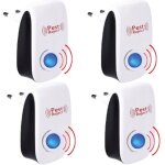 Pack de 4 appareil ultrason souris - et rats barrage aux insectes repulsif  tue mouche electrique anti ...