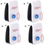 Pack de 4 appareil ultrason souris - et rats barrage aux insectes repulsif � tue mouche electrique anti ...