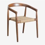 Sklum - pack de 4 chaises de salle � manger en bois de teck visby design