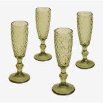 Pack de 4 fl�tes � champagne 15cl en verre koviran sklum