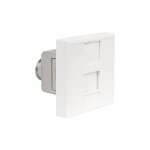 Pack de 4 prises terminales rj45 catgorie 6a, format 45x45 mm - 2 modules, idal pour rseaux haut dbit, ...