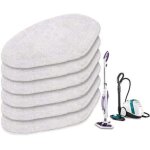 Pack de 6 chiffons de rechange lavables pour polti vaporetto vaporforce brush sv440 sv450 sv400 sv420 ...