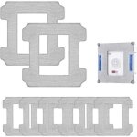 Pack de de 8 chiffon de nettoyage pour ecovacs winbot w1 / w1 pro, xu, nettoyage pour ecovacs winbot ...