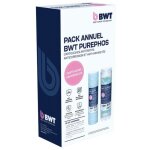 Pack annuel antitartre - bwt - purephos - 1 cartouche arctic - 1 cartouche puresili