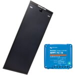 Pack antarion panneau solaire aero black 170w + victron r�gulateur mppt 15a