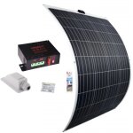 Pack antarion panneau solaire souple 150w + r�gulateur mppt 15a + kit de pose camping - car