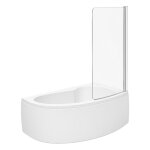 Jacob delafon - pack baignoire d'angle 150 x 100 cm micromega duo version droite + tablier de baignoire ...