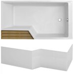 Jacob delafon - pack baignoire bain douche 180 x 90 version droite neo + tablier Jacob delafon - pack baignoire bain douche 180 x 90 version droite neo + tablier