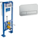Pack bti - support autoportant viconnect + plaque de commande chrome mat - villeroy&boch