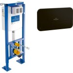 Pack bâti - support autoportant viconnect + plaque de commande noir mat - villeroy&boch Pack bâti - support autoportant viconnect + plaque de commande noir mat - villeroy&boch