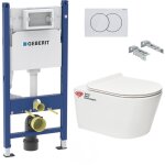 Pack bati - support geberit 112cm + wc sans bride swiss aqua technologies brevis + abattant ultra - fin ...