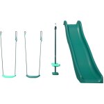 Pack cocoon soulet 4 accessoires pour portique h195 cm : 2 balanoires, 1 face  face et 1 toboggan