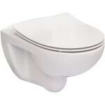 Roca - pack cuvette wc suspendue victoria avec abattant double slim frein de chute silencio