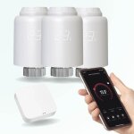 Pack de d�marrage de chauffage connect� programmable avec 3 t�tes thermostatiques pour radiateur � eau ...