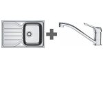 Pack �vier inox + mitigeur chrom� - franke - 464467