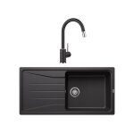 Blanco - pack évier + mitigeur sona xl 6s noir + mida - s noir mat 527913 Blanco - pack évier + mitigeur sona xl 6s noir + mida - s noir mat 527913