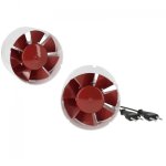 Pack extracteurs 2 x 190 m3 / h - diam�tre 125 mm - vents