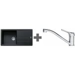 Pack franke basis fragranit bfg611 - xl + mitigeur basic chrome - coloris :