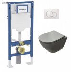 Pack geberit up320 + cuvette sans bride kelos flush gris clair + plaque sigma blanc Pack geberit up320 + cuvette sans bride kelos flush gris clair + plaque sigma blanc