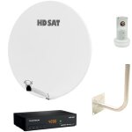 Hdsat - pack parabole satellite fibre blanche 85 cm + lnb single + décodeur satellite hd tntsat astra ... Hdsat - pack parabole satellite fibre blanche 85 cm + lnb single + décodeur satellite hd tntsat astra ...