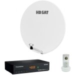 Hdsat - pack parabole satellite fibre composite blanche 85cm + lnb single + décodeur satellite hd tntsat ... Hdsat - pack parabole satellite fibre composite blanche 85cm + lnb single + décodeur satellite hd tntsat ...
