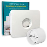 Pack kelis - extracteur d'air connect avec clapet anti - retour intgr 100mm - fonctionnement intermittent ...