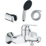 Pack mitigeur m�canique grohe swift + douchette 2 jets grohe vitalio start 110 + flexible1750 mm et support ...