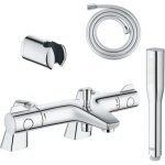 Pack mitigeur thermostatique bd grohe grohtherm 800 avec colonnettes + douchette 1 jet vitalio get stick ...