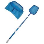 Jamais utilis]pack nettoyage pour piscine - manche tlescopique - epuisette de fond - epuisette de surface ...