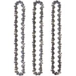 Pack of 3 pole pruner chains for 10' (25 cm) guide chain, 40 drive links, low kickback, compatible with ...