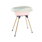 Pack plan a langer et baignoire - thermobaby - vasco - rose poudr - 2 en 1