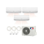 Pack pompe � chaleur r�versible tri - split airton - a poser soi - meme - 2500w - 3500w - readyclim 3x4m ...