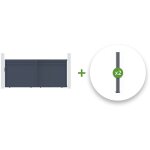 Casanoov - pack portail coulissant carpatia 350x160cm + 2 poteaux eifel h. 190cm Casanoov - pack portail coulissant carpatia 350x160cm + 2 poteaux eifel h. 190cm