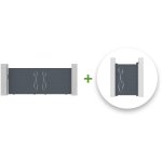 Pack portail coulissant life 350x140cm + portillon life 100x140cm gris Pack portail coulissant life 350x140cm + portillon life 100x140cm gris